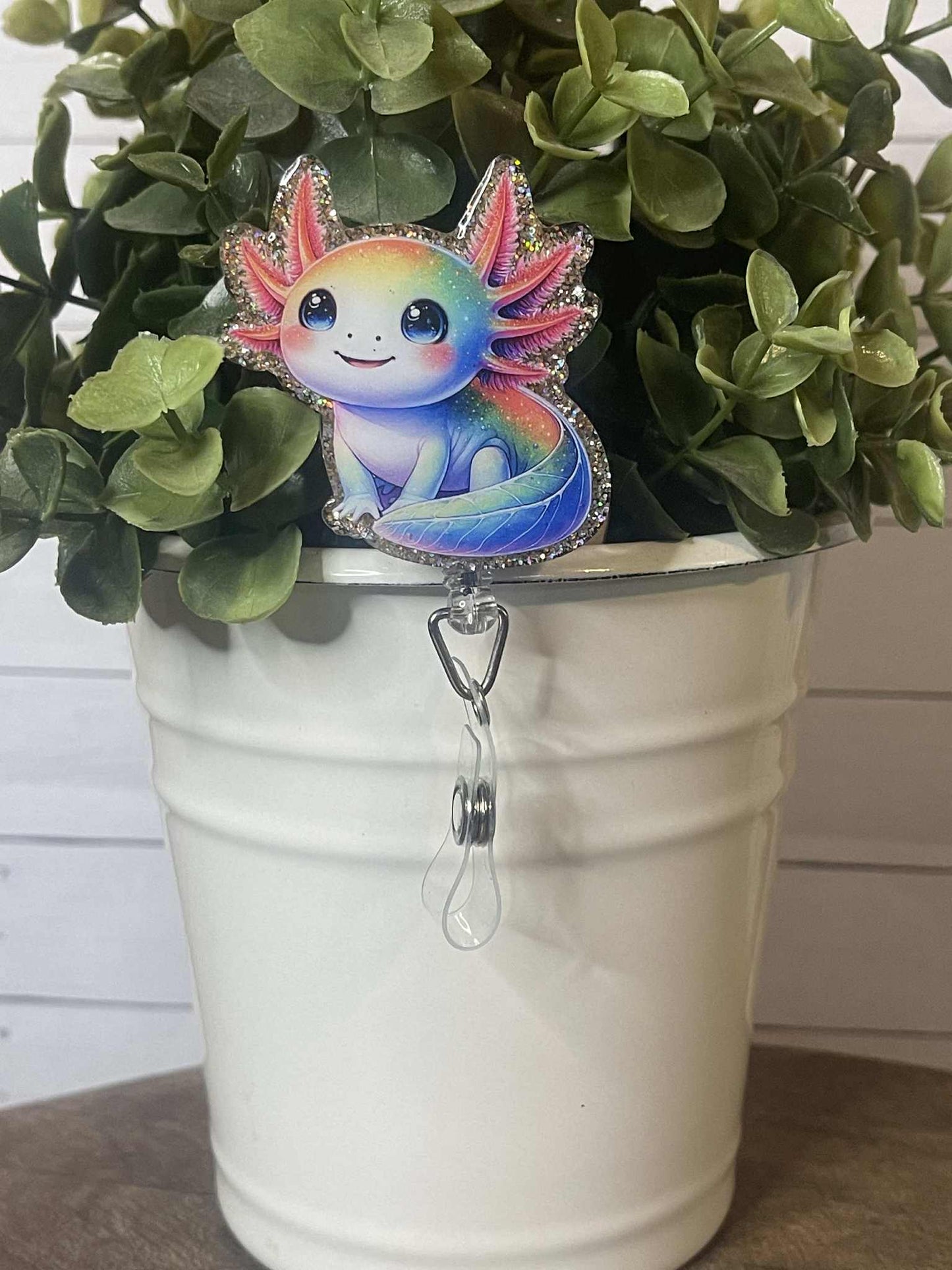 Axolotl-Silver Glitter