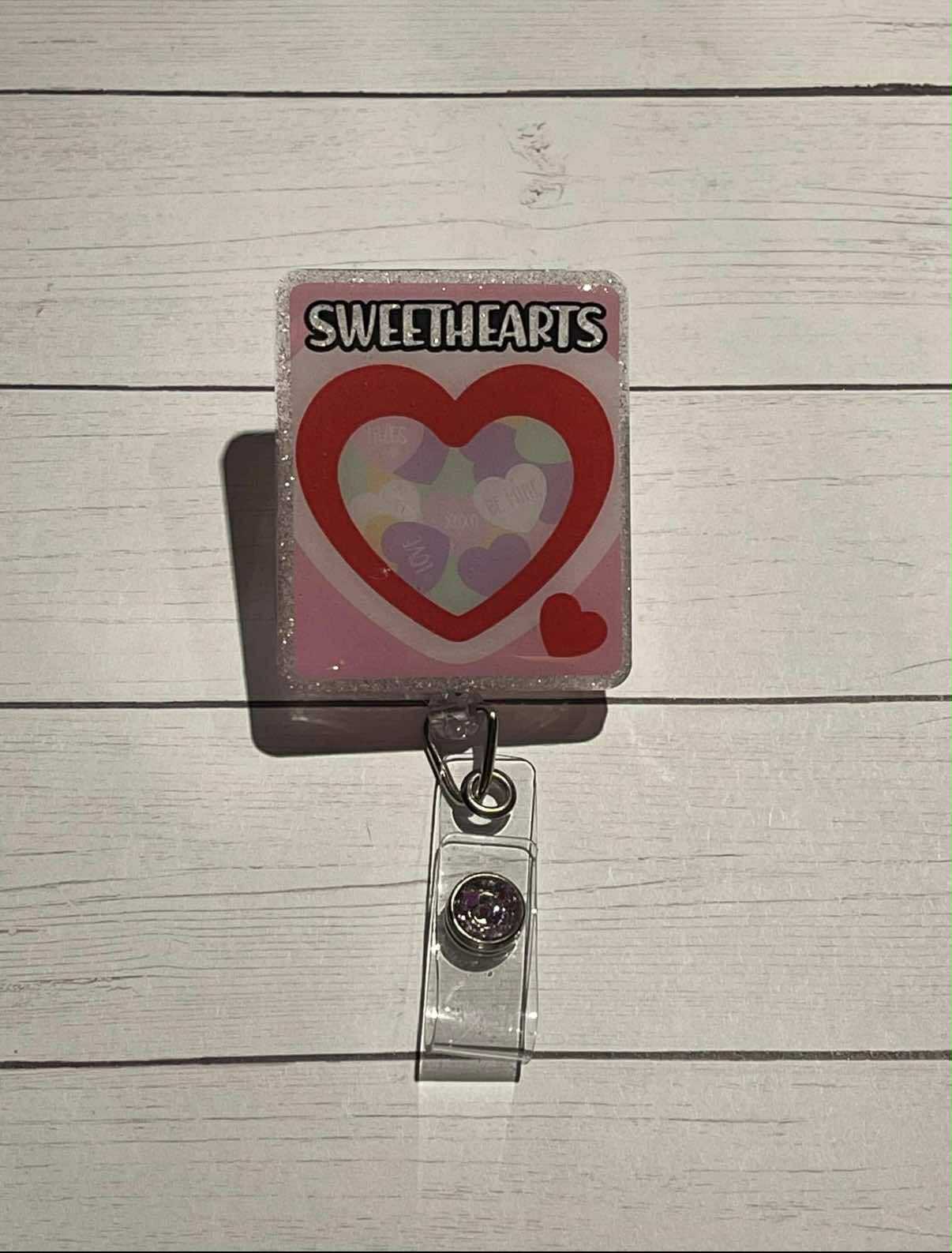 Sweethearts-White Glitter