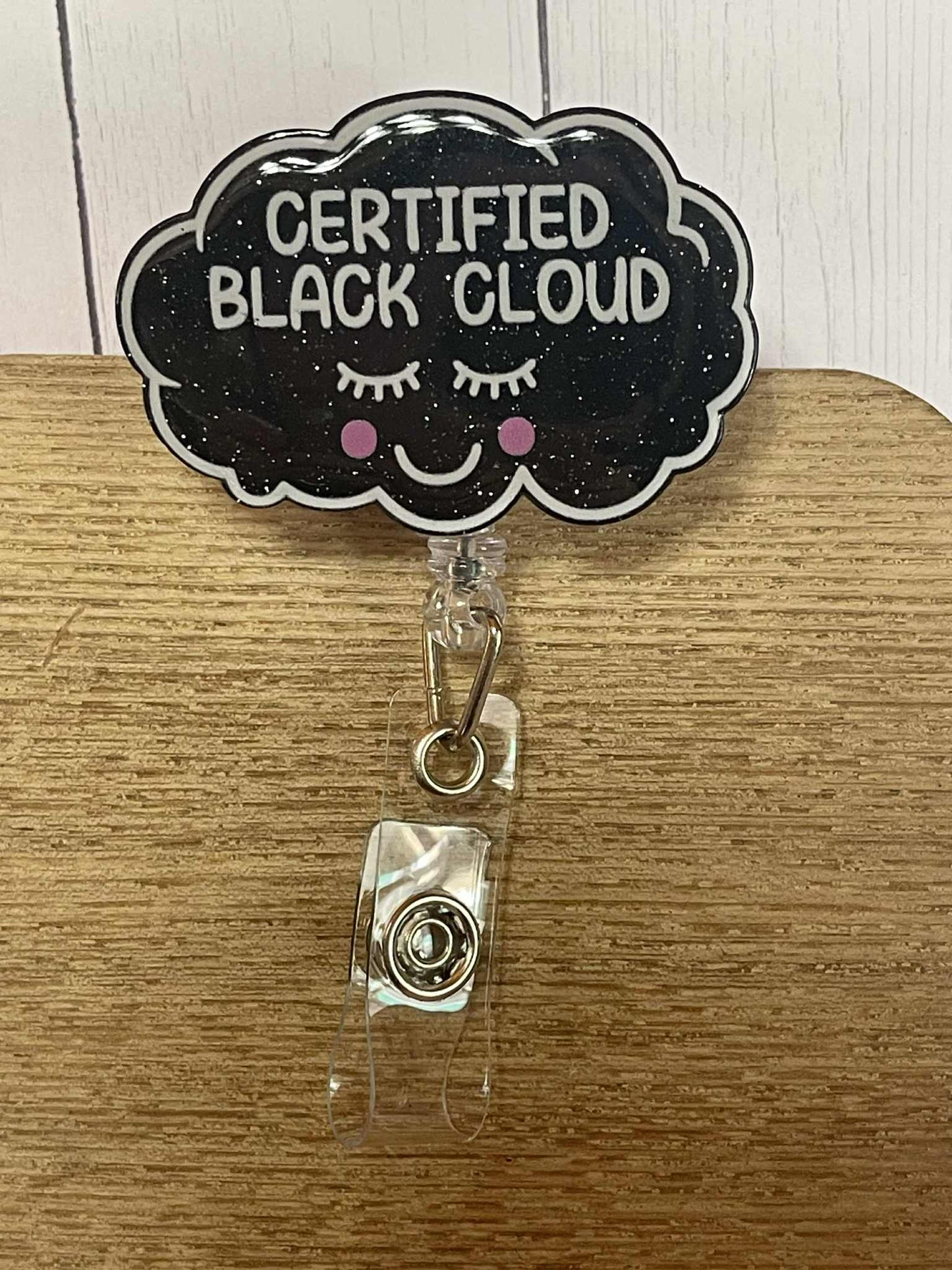 Certified Black Cloud-Black Glitter