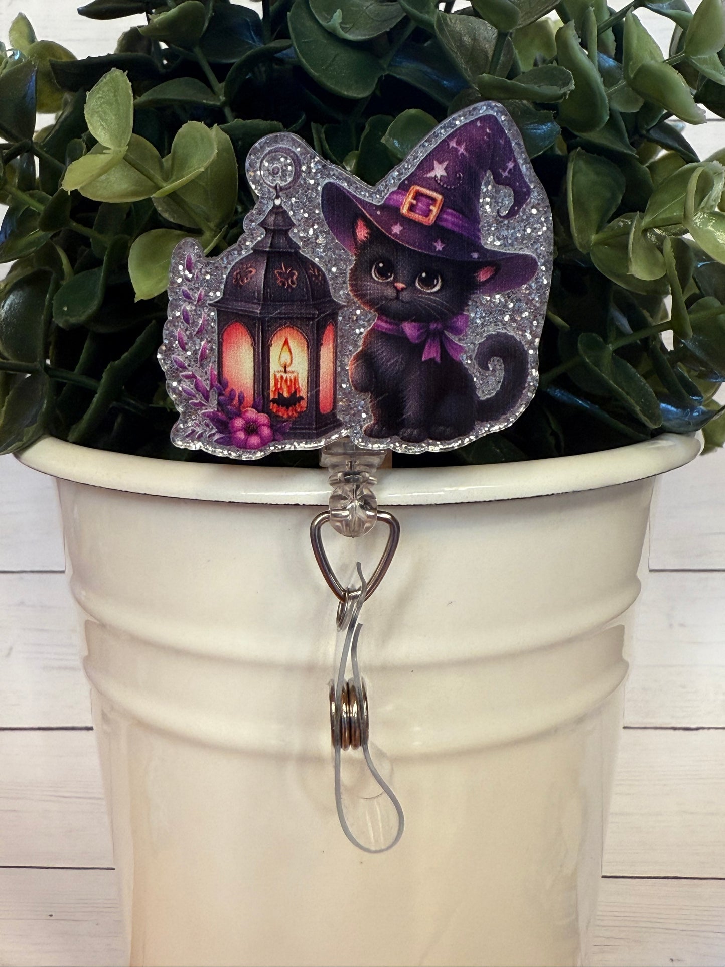 Black cat with lantern Halloween