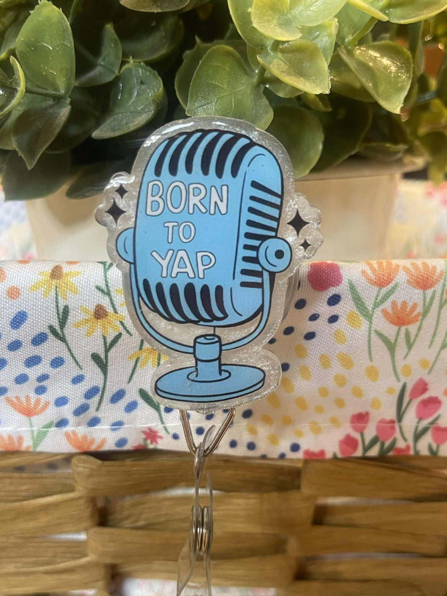 Born to Yap microphone-white mica