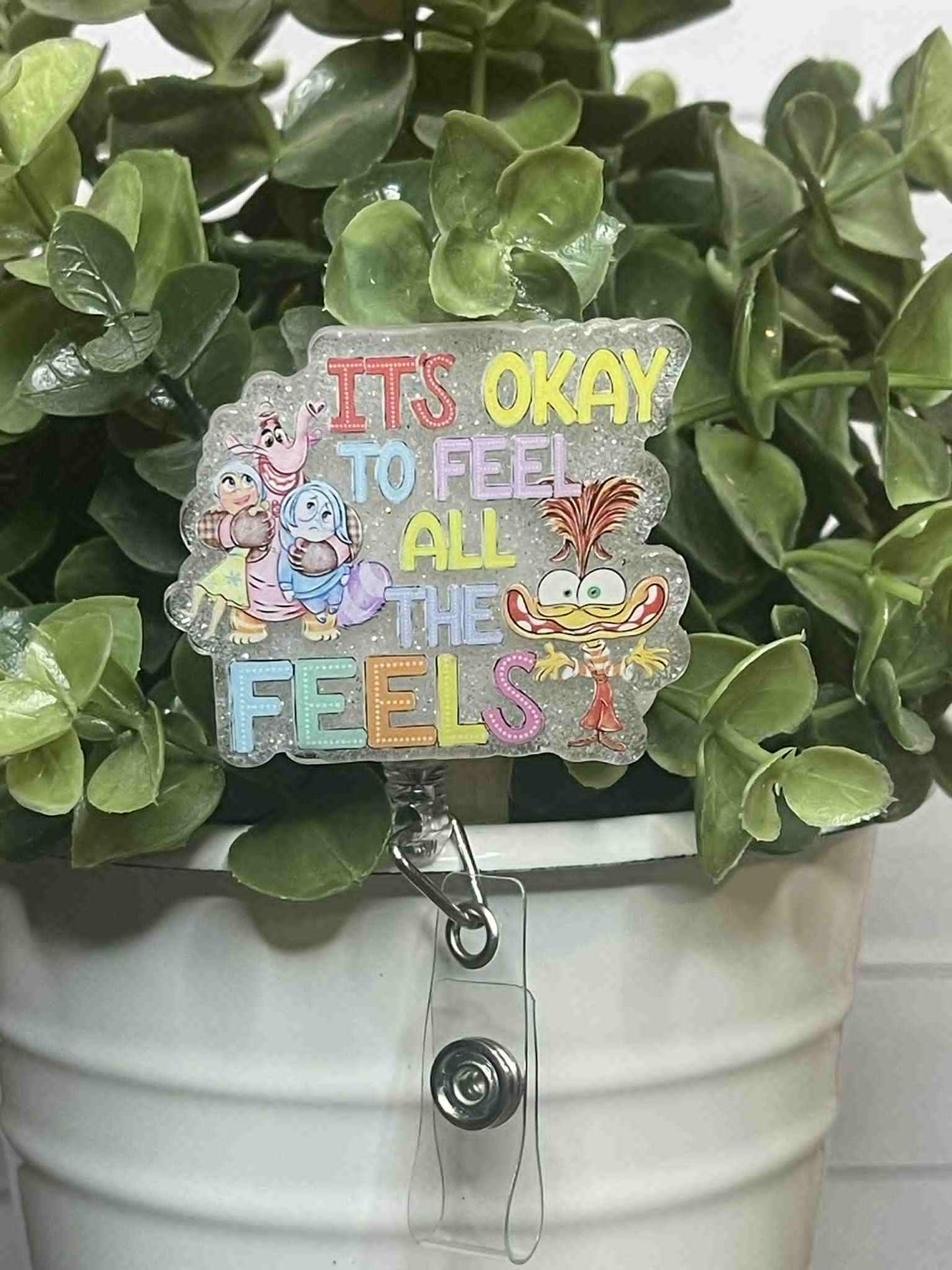 copy of It's okay to feel all the feels-white glitter