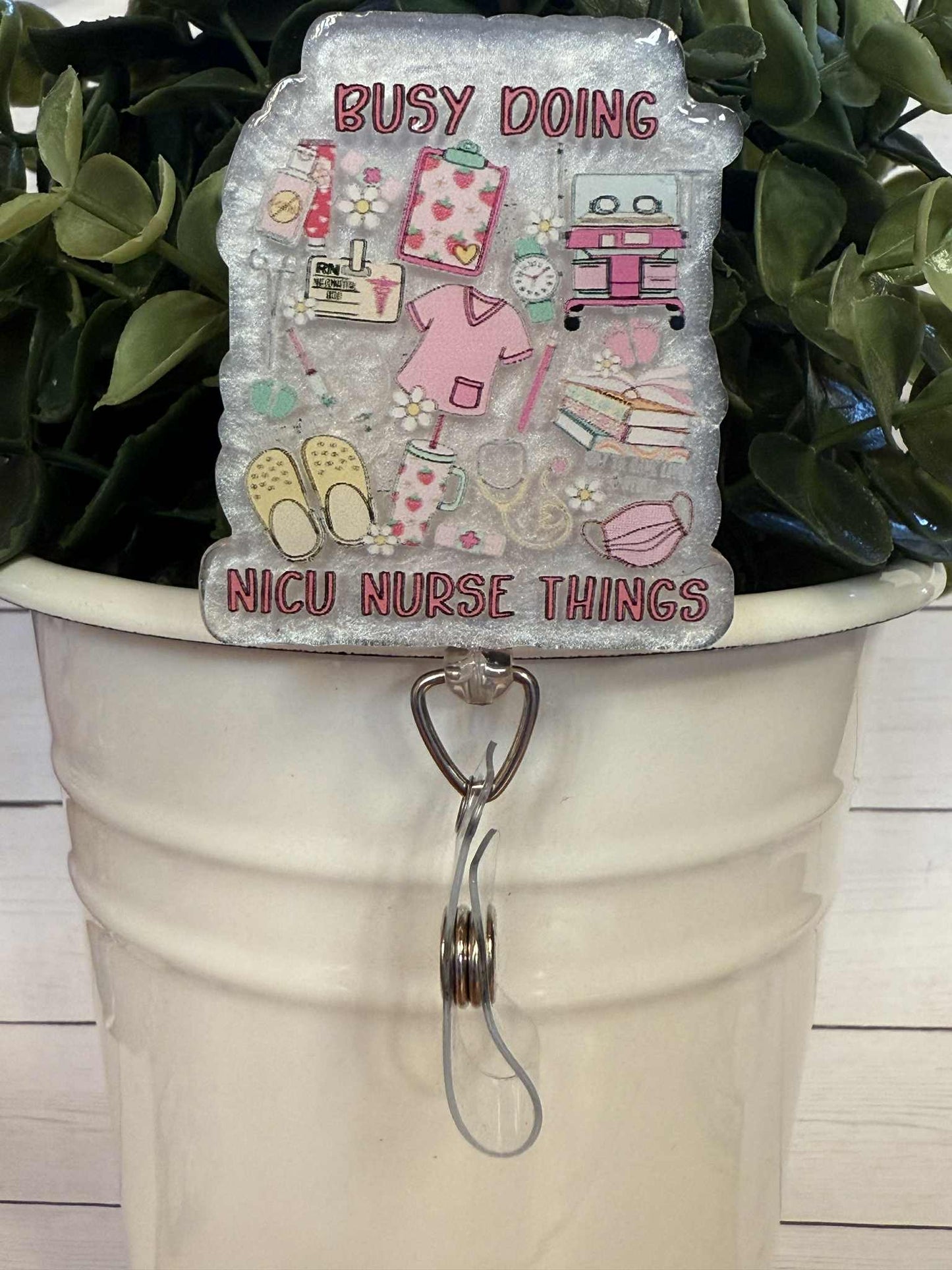 Busy Doing NICU Nurse Things-White Mica