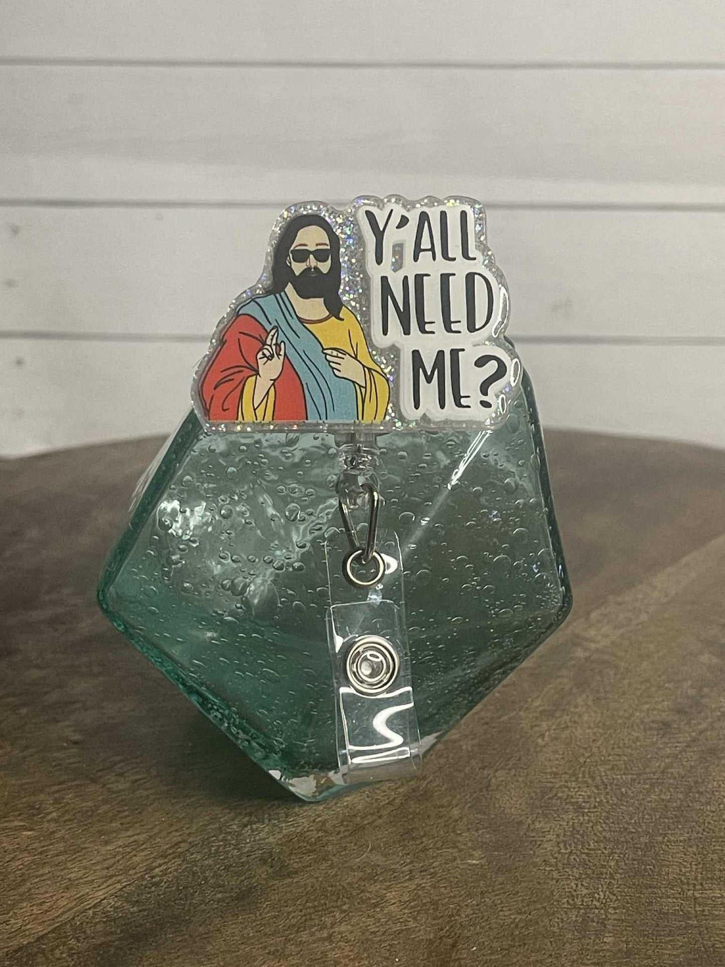 Y'all Need Me? Jesus-silver glitter