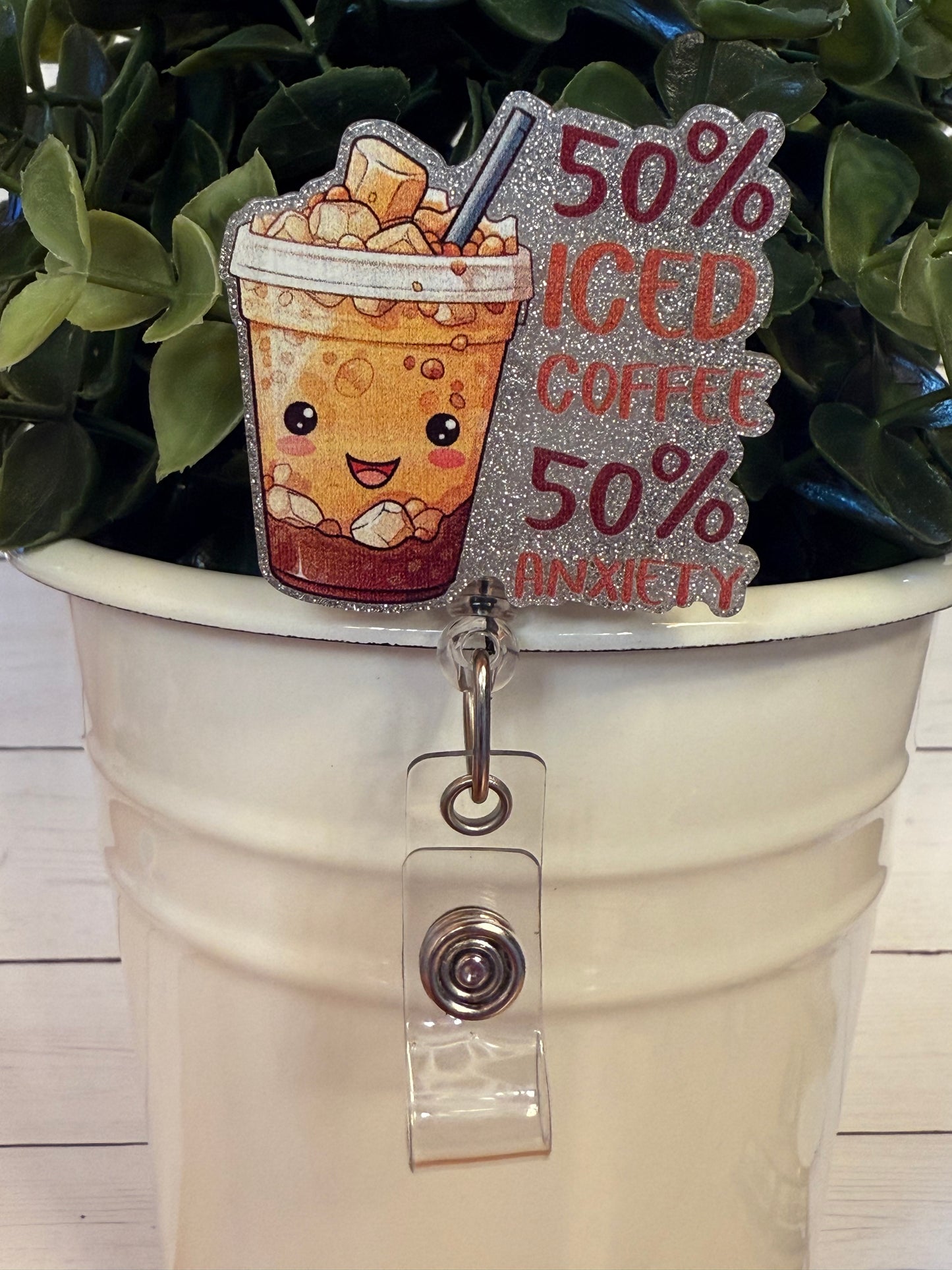 50% iced coffee, 50% anxiety