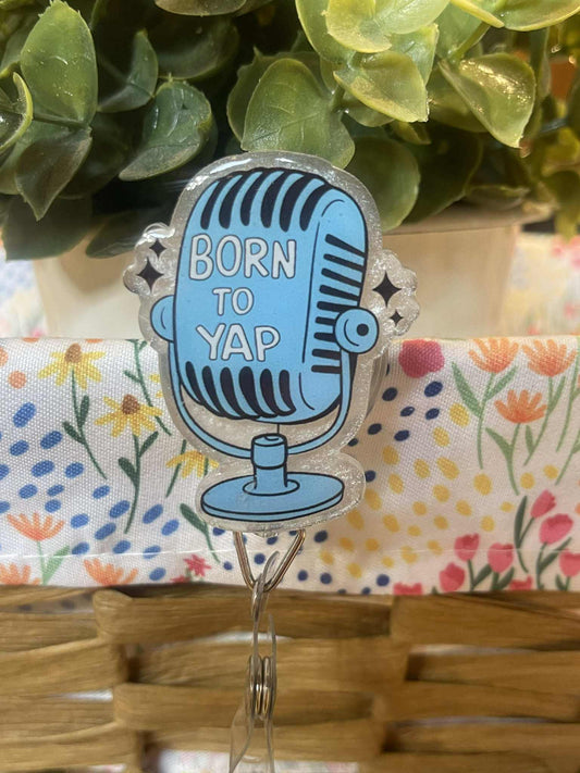 Born to Yap microphone-white mica