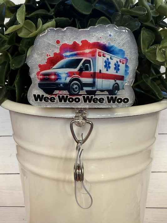 Wee Woo Ambulance-White Mica