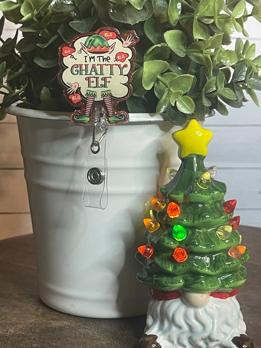 Chatty Elf-Red Glitter