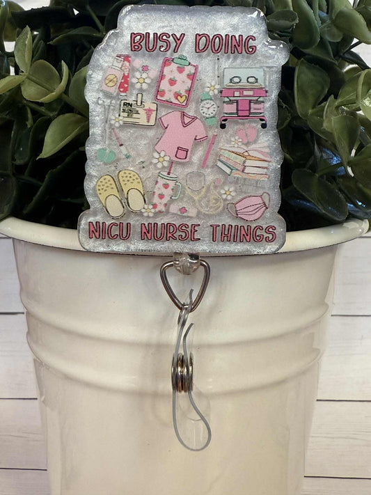 Busy Doing NICU Nurse Things-White Mica