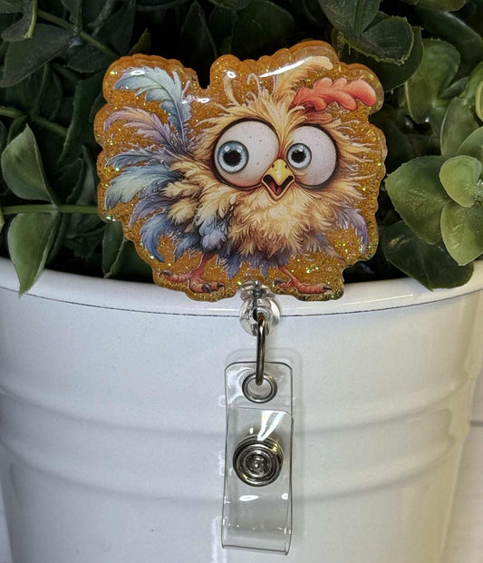 Crazy Chicken-Orange Glitter