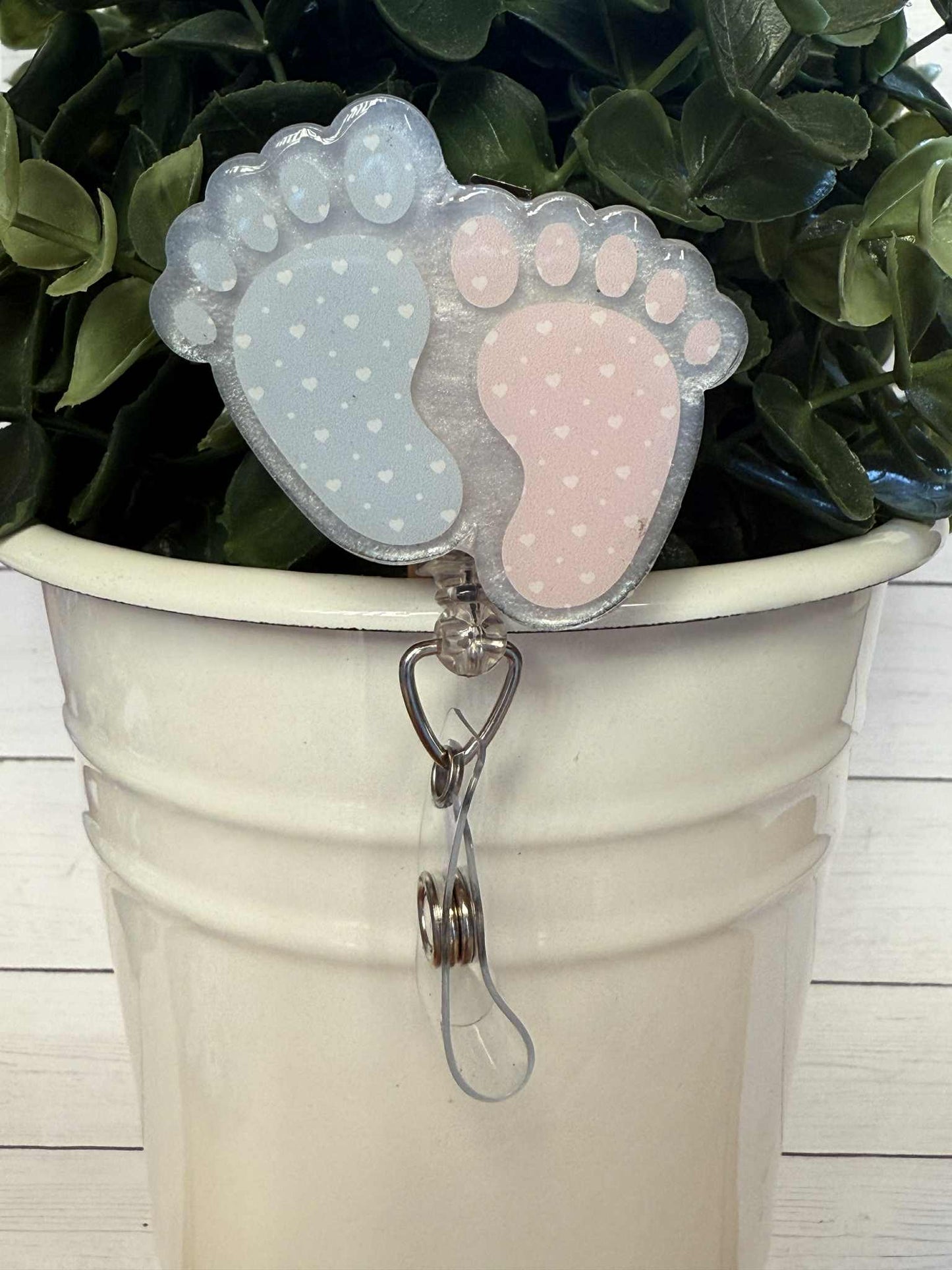 Baby Feet-White Mica