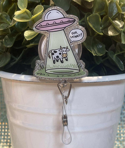 UFO Cow Ooh, Shinny!-silver glitter